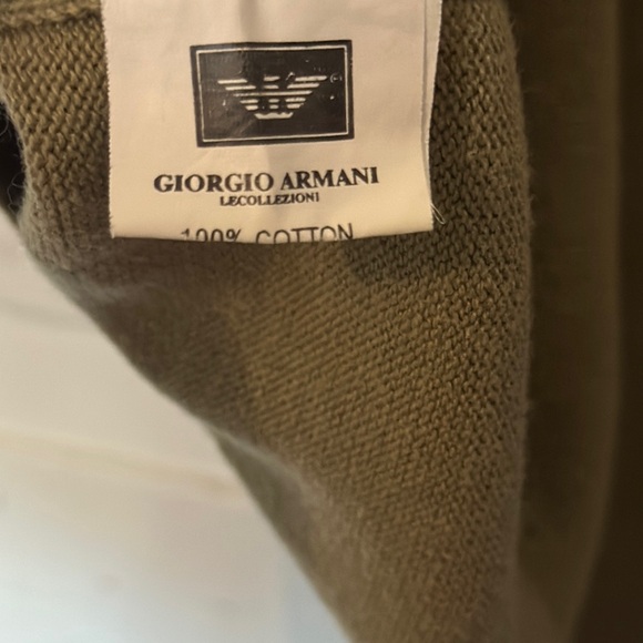 Emporio Armani Green V-Neck Short Sleeve T-Shirt - Picture 6 of 16